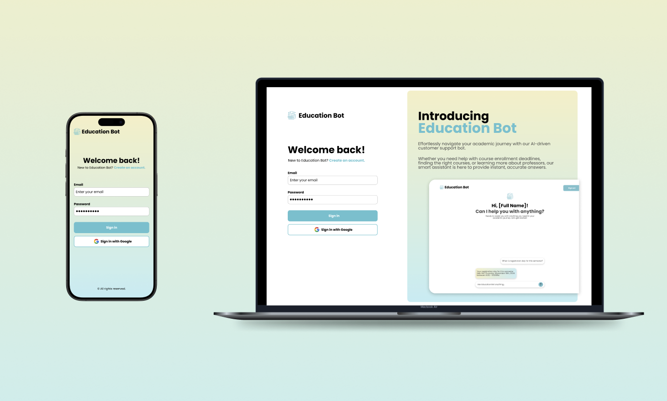 Education Bot Interface